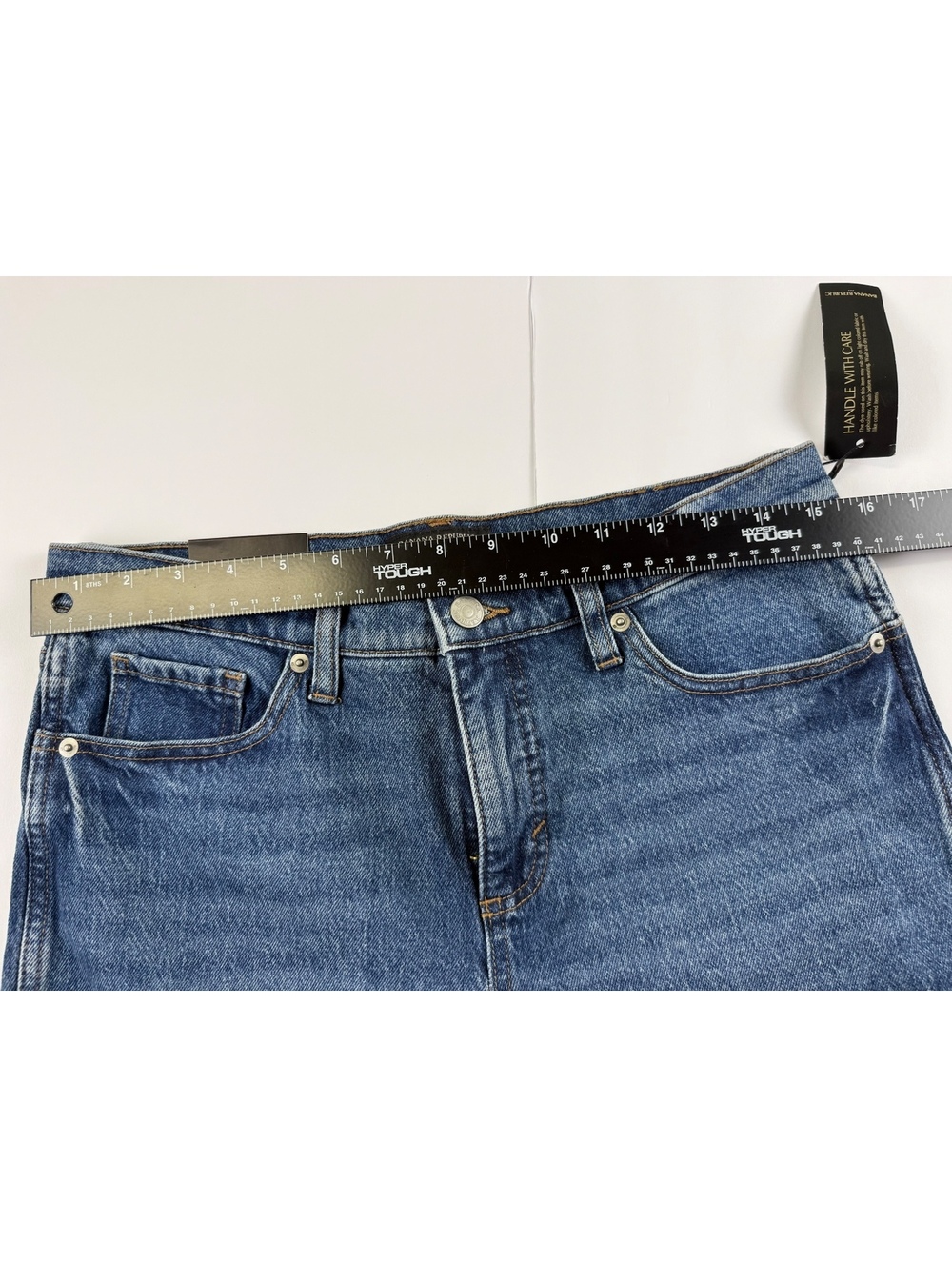 Banana Republic Slouch Jeans Women’s 28/6 Petite New Medium Wash Straight - Picture 6 of 7